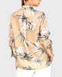 Beige Dahlia Button Up Shirt Fashion