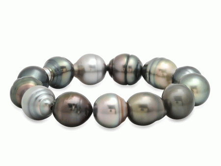 Tahitian Pearl Nylon Bracelet For Sale