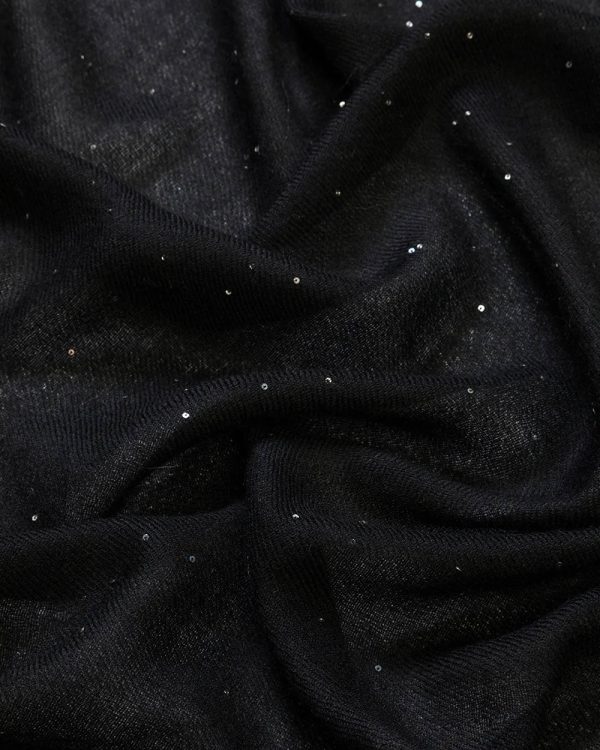 Black Starlight Cashmere Stole Hot on Sale