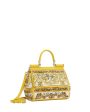 Medium Sicily Top Handle Bag in Yellow Majolica Discount