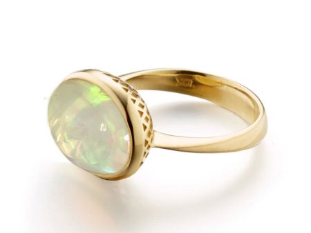 Opal Cabochon Oval Ring Online Hot Sale