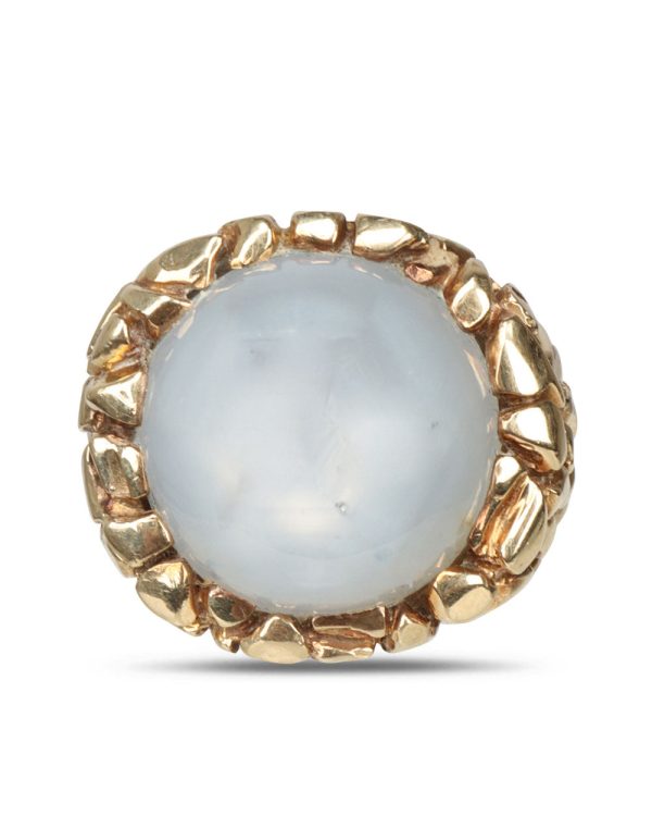 Grey Moonstone Statement Ring Online Sale