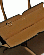 Medium Milano Two Handle Bag in Chocolate Fashion