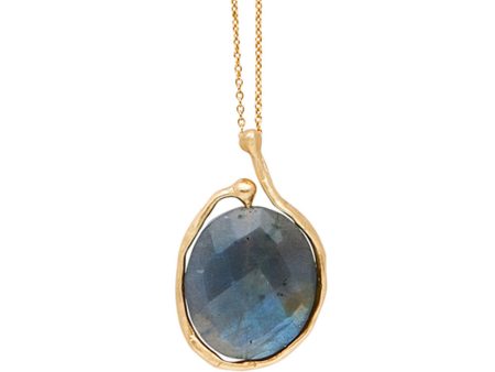 Saturn Bronze Labradorite Pendant Necklace Supply