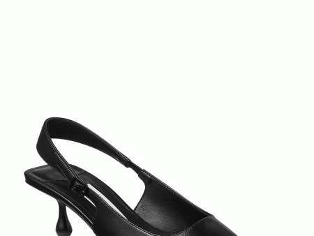 Amel 50 Slingback Pump in Black Supply