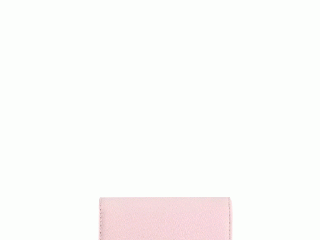 VLogo Signature Soft Grain Wallet in Rose Quartz For Discount