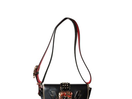 Giddy Buckle Crossbody Bag in Black For Sale