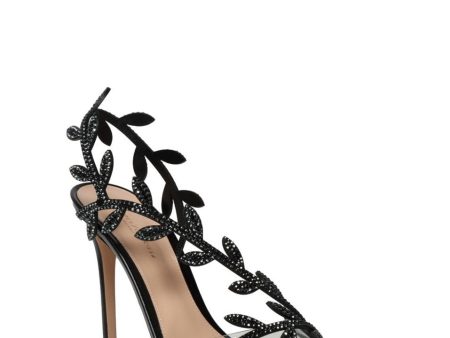 Embellished Branch Sandal in Black Discount