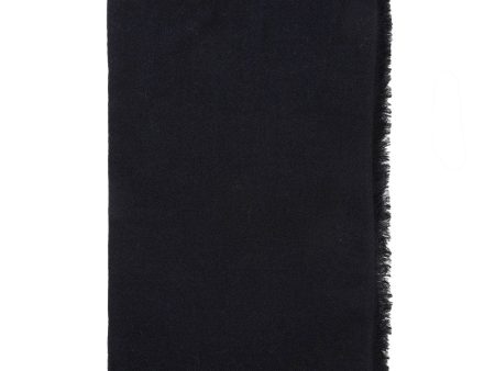 Solid Black Cashmere Stole Online Hot Sale