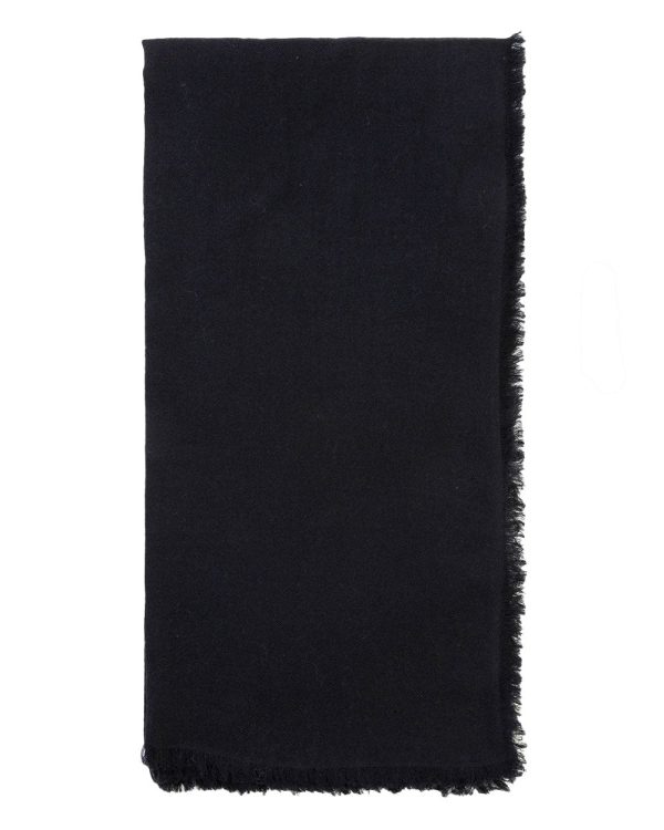 Solid Black Cashmere Stole Online Hot Sale