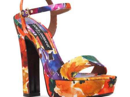 Floral Platform Sandal Cheap