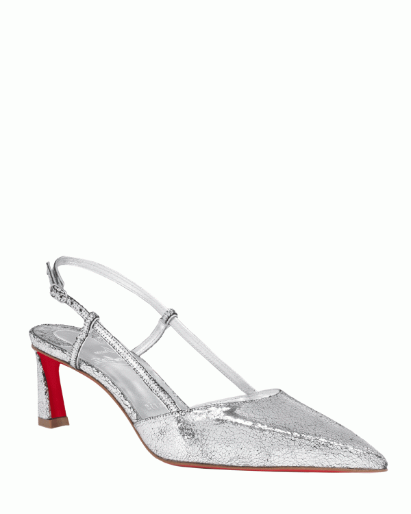 Condoroline 55 Slingback Pump in Silver For Sale