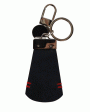 Navy Saffiano Leather Keychain For Cheap