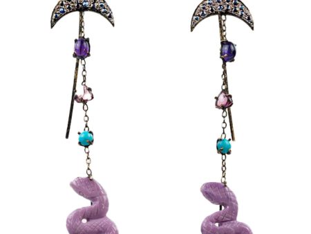 Cabinet of Curiosity Snake Earrings Online now