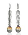 Samira 13 Spine Pearl Drop Earrings Cheap