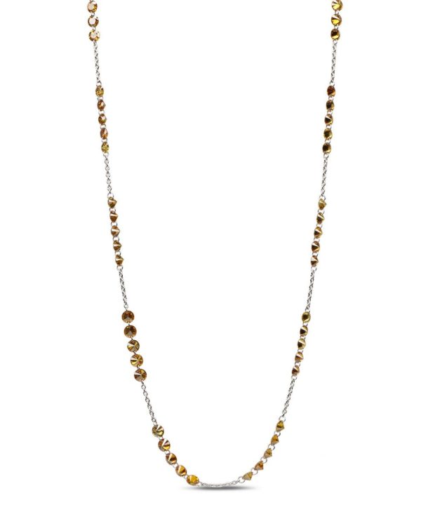 Yellow Diamond Station Necklace Online Sale