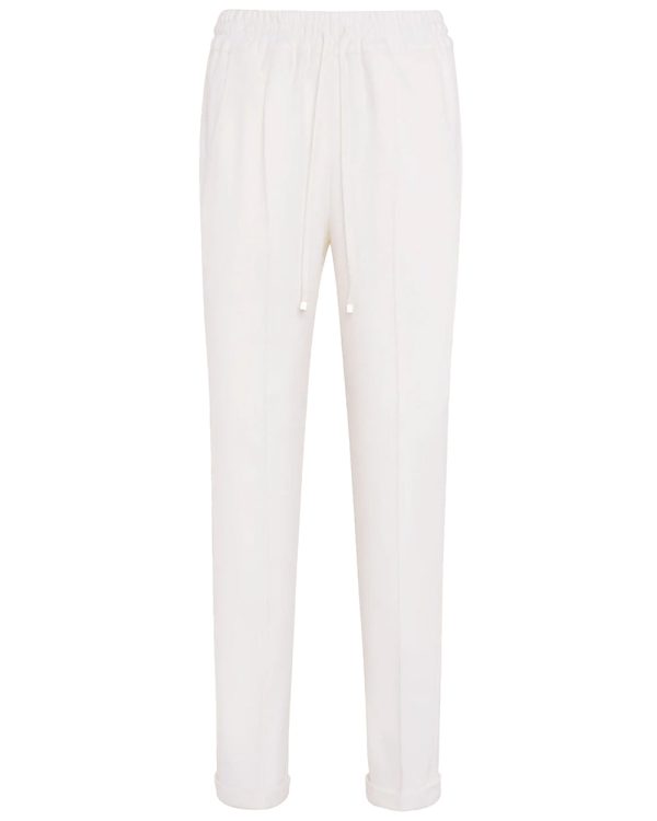 White Cashmere Jogger Hot on Sale