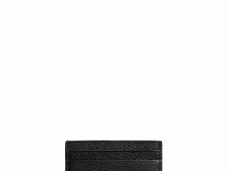 VLogo Signature Soft Grain Card Case in Nero Fashion