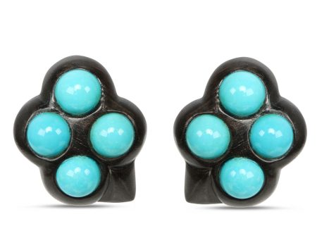 Turquoise Cluster Earrings Hot on Sale