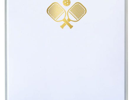 Gold Pickleball Note Pad For Discount