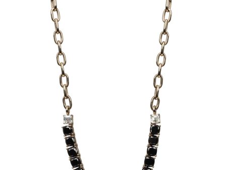 Black Diamond River Chain Necklace Sale