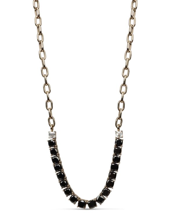 Black Diamond River Chain Necklace Sale