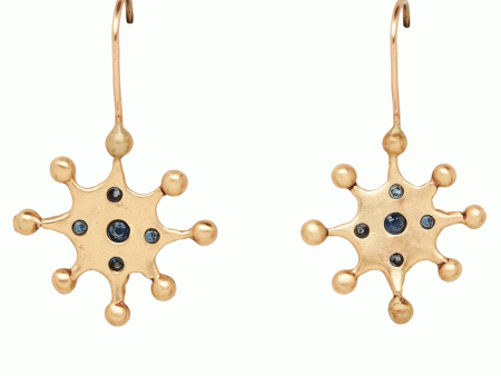 Bronze Sapphire Star Earrings Discount