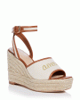 Jesse Canvas Espadrille Wedge in Natural Online Sale