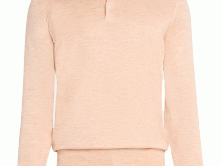 Apricot Polo Sweater For Discount