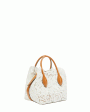 Mini Maggie Lace Borsa Shopping Tote in Blanc Discount