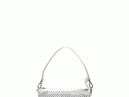 Mini Loubila Crystal Shoulder Bag in Crystal White Discount