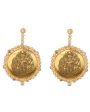 Antique Kushan Coin Diamond Earrings Fashion