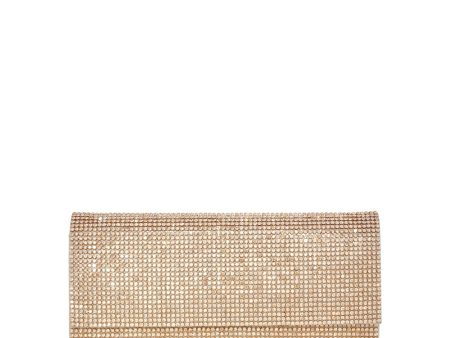 Perry Crystal Clutch in Champagne Fashion