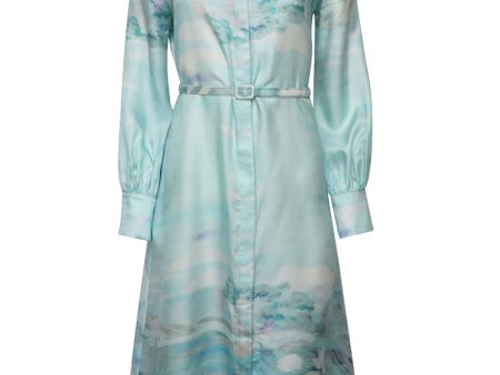 Aqua Eden Belted Shirtdress For Discount