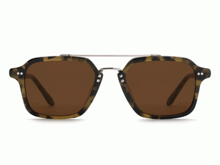 Colton Sunglasses in Tortuga and Silver Online Sale