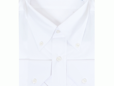 White Basic Dress Shirt For Sale