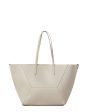 Calfskin Shopper Tote Bag in Ivory For Cheap