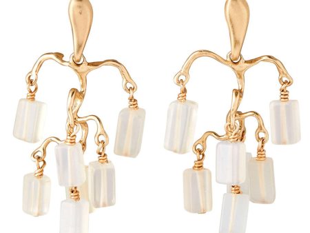 Chalcedony Waterfall Chandelier Earrings Online