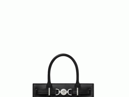 Mini Crystal Medusa ’95 Tote in Black and Palladium Online Hot Sale