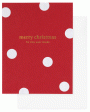 Merry Christmas Polka Dot Card For Sale