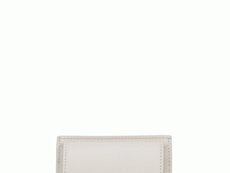 VLogo Coin and Card Case in Light Ivory For Cheap