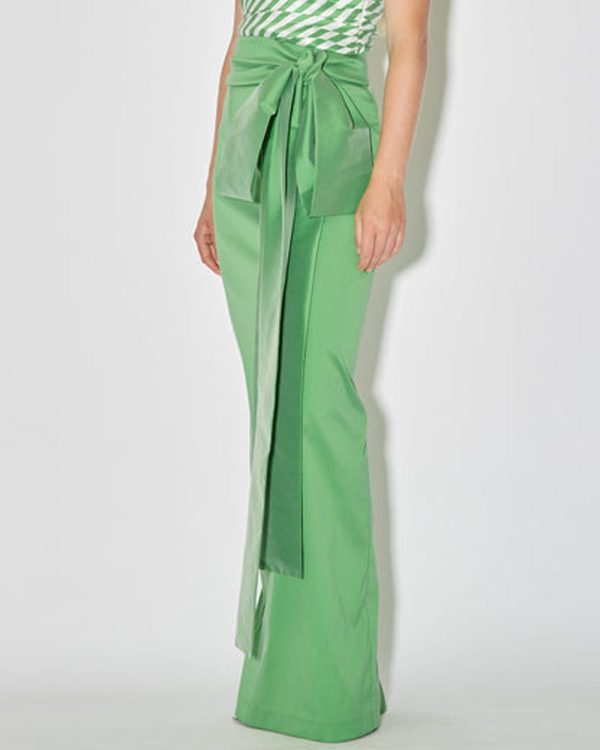 Green Bernard Bow Skirt For Cheap