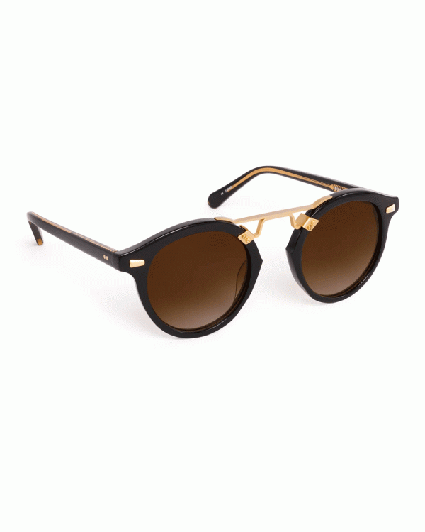 St Louis II Sunglasses in Black Tea For Sale