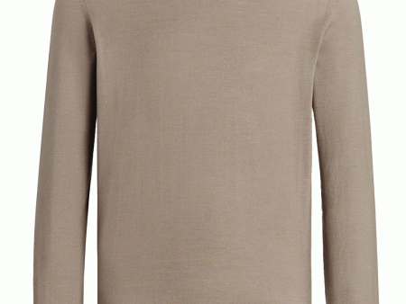 Beige Crewneck Sweater For Sale