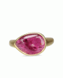 Pink Tourmaline Tumbled Greek Ring Online Hot Sale