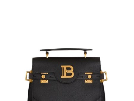 B-Buzz 23 Grained Leather Bag in Black Supply