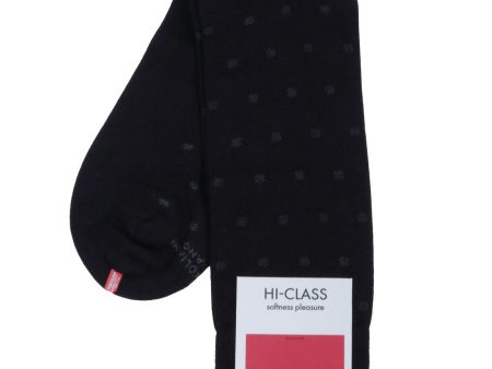 Black Polka Dot Midcalf Socks Hot on Sale