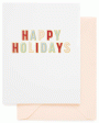 Colorful Happy Holidays Card For Discount