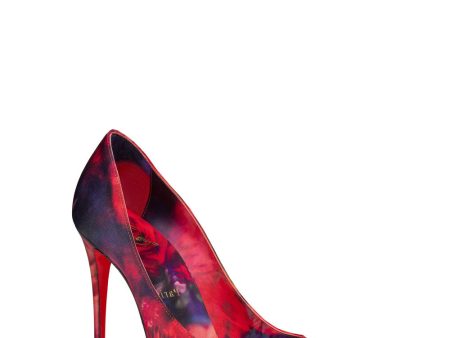 Kate 100 Multicolor Satin Rose Pump Sale