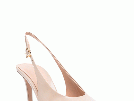 Ribbon 85 Slingback Pump in Mousse Online Hot Sale